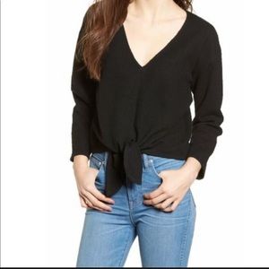 Madewell Texture & Thread Tie Front Top